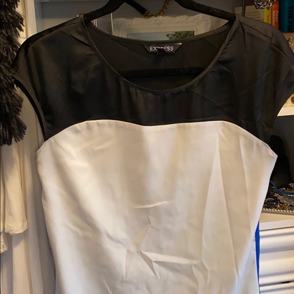 Express Color Block Shift Dress - Picture 4 of 5